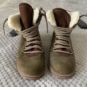 Olive Green Ankle Boots